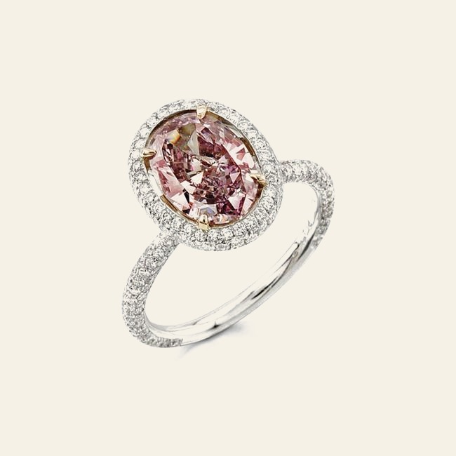 Pink Oval Halo