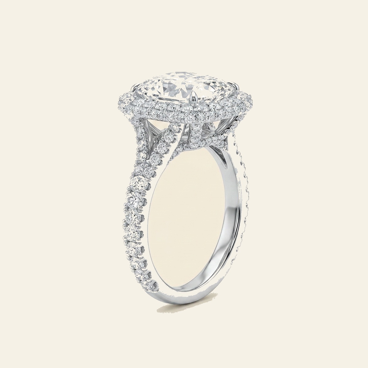 Grand Cushion Halo