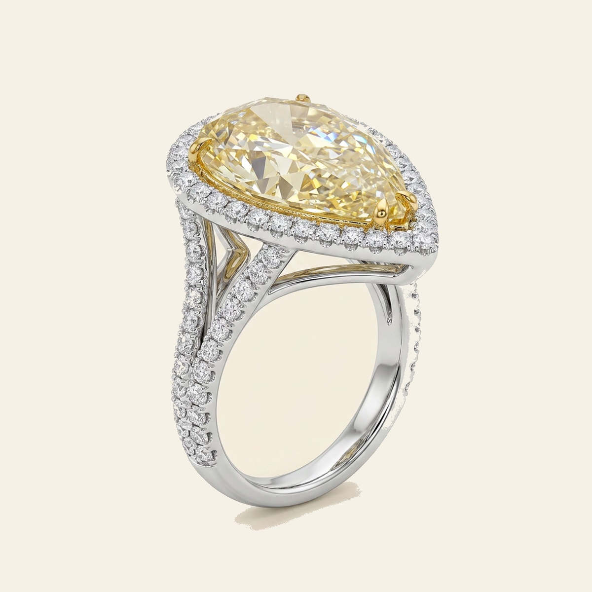 Yellow Pear Halo