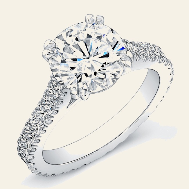 Round Split Pave