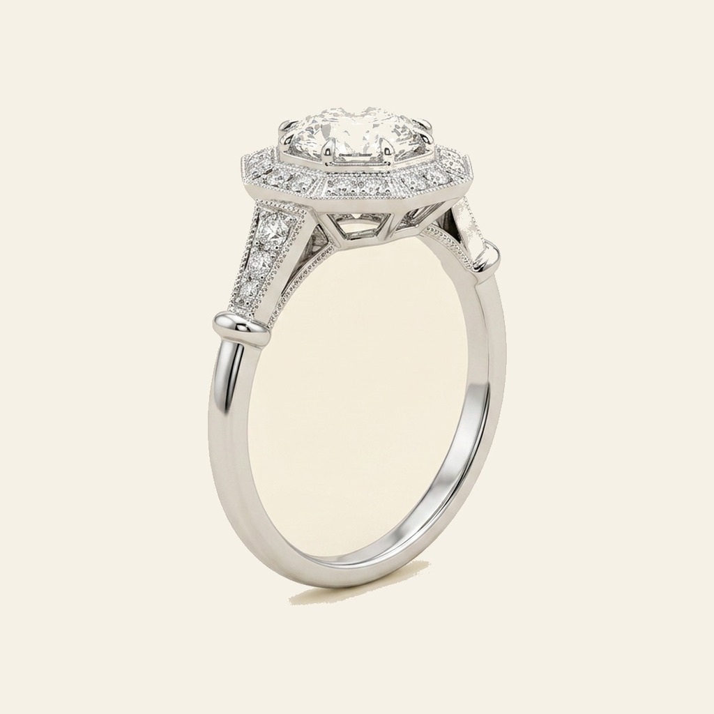 Octagonal Vintage Halo