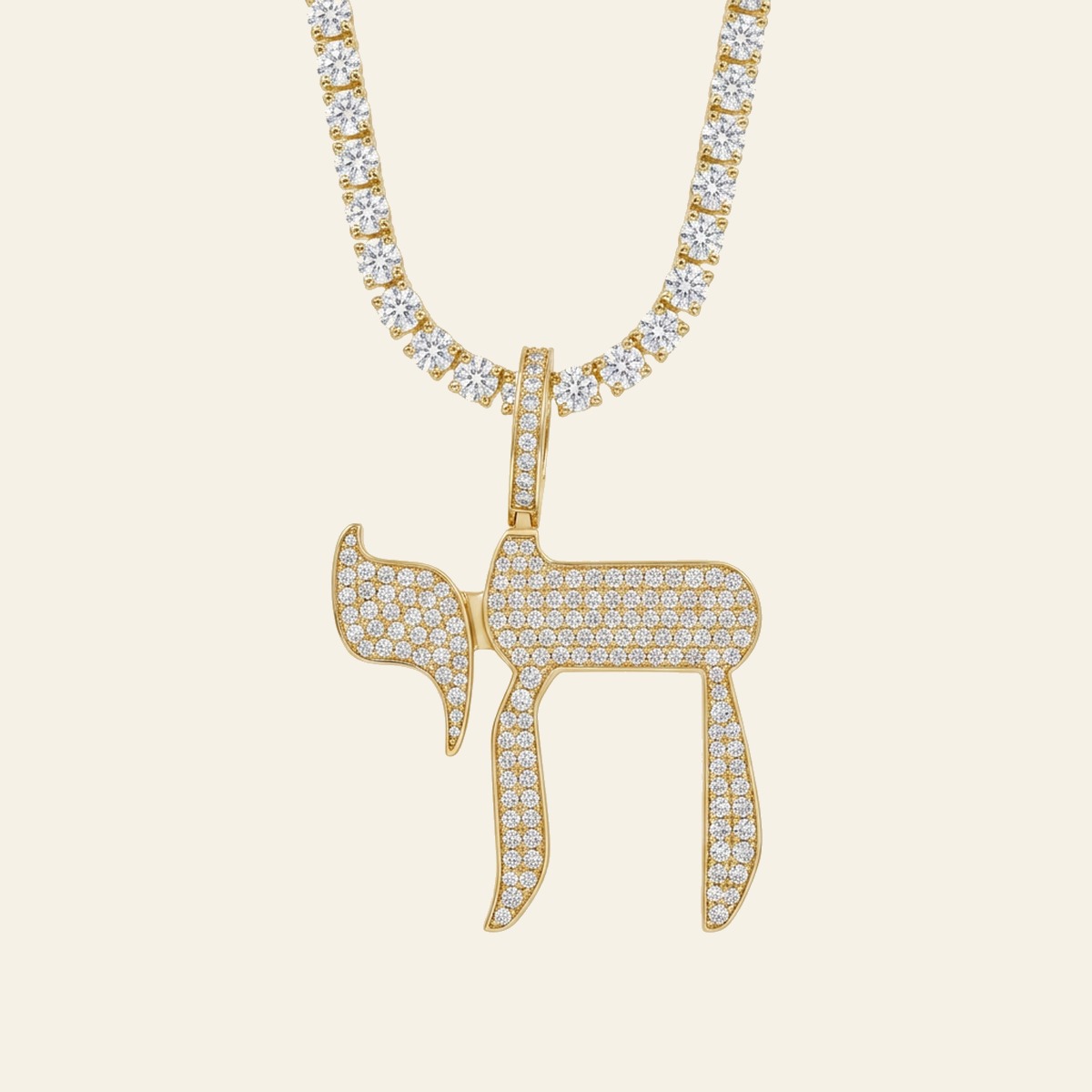 Chai Pave Pendant Necklace