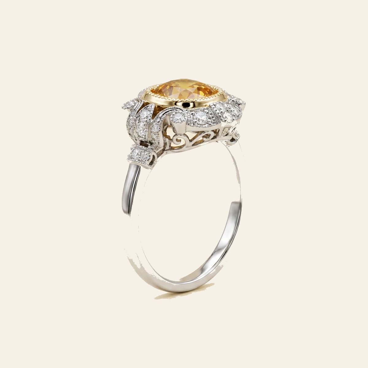 Golden Cushion Filigree